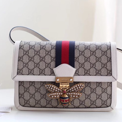 Gucci Queen Margaret Supreme Medium Shoulder Bag,27CM - 구찌 퀸 마가렛 수프림 미듐 숄더백 524356,GUB0263,27cm,화이트