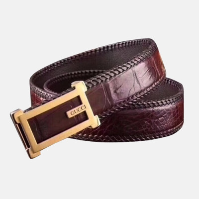 Gucci 2019 Mens Business Leather Belt - 구찌 남성 비지니스 자동 버클 레더 벨트 Guc0728x.Size(5.0cm).2컬러(블랙은장/브라운금장)