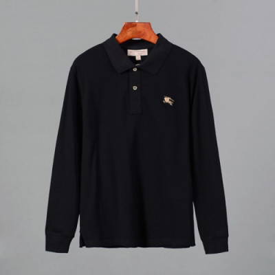 Burberry 2018 London Cotton Polo Man-to-man - 버버리 런던 코튼 폴로 맨투맨 Bur0447x.Size(m - 3xl).블랙