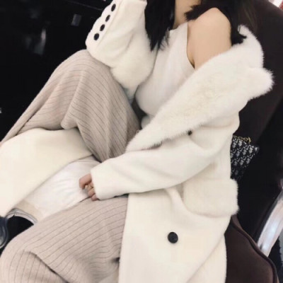 Dior 2018 Ladies Cashmere Coat - 디올 여성 캐시미어 코트 Dio0114x.Size(s - xl).화이트