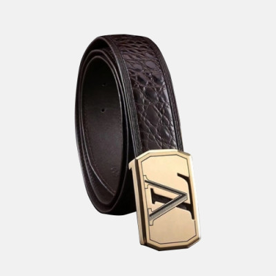 Louis vuitton 2019 Mens Box Initial Logo Leather Belt - 루이비통 남성 박스 이니셜 로고 버클 레더 벨트 Lou0774x.Size(5.0cm).2컬러(블랙은장/브라운금장)