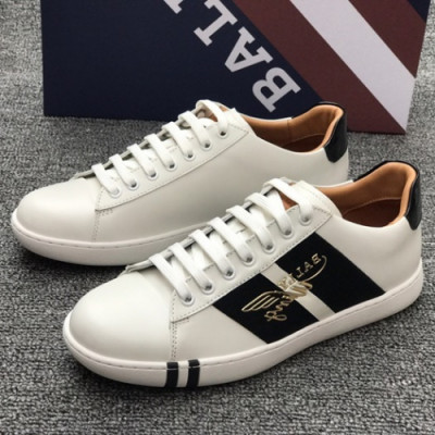 Bally 2018 Mens Leather Sneakers - 발리 신상 남성 레더 스니커즈 Bly0051x.Size(245- 265).2컬러(블랙/레드)