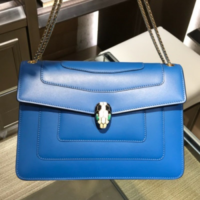 Bvlgari Serpenti Forever Chain Shoulder Bag,28CM - 불가리 세르펜티 포에버 체인 숄더백,BVLB0038,28cm,블루