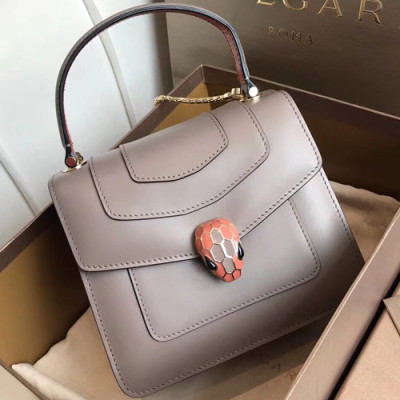 Bvlgari Serpenti Forever Tote Shoulder Bag,18CM - 불가리 세르펜티 포에버 토트 숄더백,BVLB0099,18cm,그레이