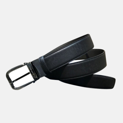 Ermenegildo Zegna 2019 Mens Business Leather Belt - 에르메네질도 제냐 남성 비지니스 레더 벨트 Zeg0072x.Size(3.5cm).블랙검장