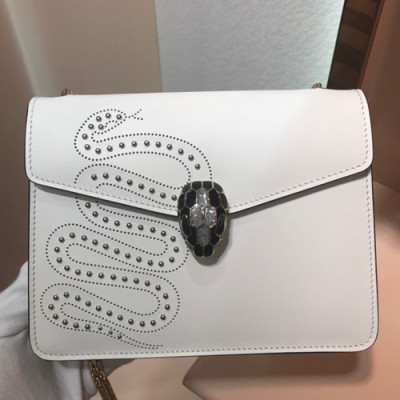 Bvlgari Serpenti Forever Chain Shoulder Bag,20CM - 불가리 세르펜티 포에버 체인 숄더백,BVLB0109,20cm,화이트