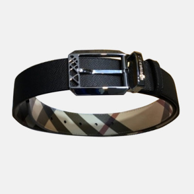 Burberry 2018 London Signature Mens Reversible Leather Belt - 버버리 남성 런던 시그니처 양면 레더 벨트 Bur0484x.Size(3.5CM).베이지체크은장