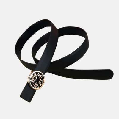 Louis vuitton 2019 Ladies Steel Buckle Leather Belt - 루이비통 여성 신상 스틸 버클 레더 벨트 Lou0799x.Size(2.5cm).블랙