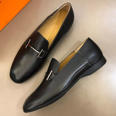 [커스텀급]Hermes 2019 Mens Horsbit Leather Loafer - 에르메스 남성 홀스빗 레더 로퍼 Her0142x.Size(240 - 265).블랙