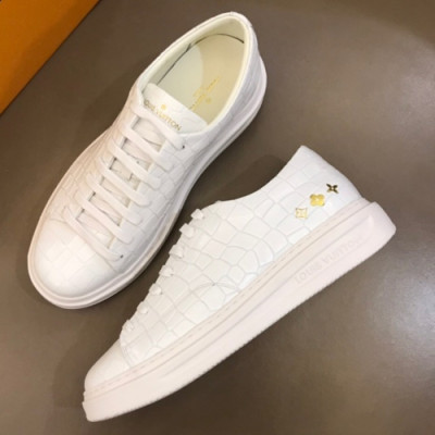 Louis Vuitton 2019 Mens Handmade Leather Sneakers - 루이비통 신상 남성 핸드메이드 레더 스니커즈 Lou0817x.Size(240 - 270).화이트