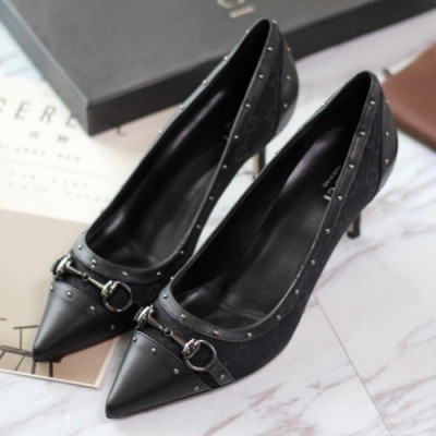 Gucci 2019 Ladies Horsbit Stud Classic Denim Pumps - 구찌 여성 홀스빗 스터드 클래식 데님 펌프스 Guc0786x.Size(225 -  250).블랙