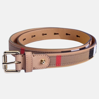 Burberry 2018 London Signature Ladies Check Leather Belt - 버버리 여성 런던 시그니처 체크 레더 벨트 Bur0530x.Size(2.5CM).베이지체크금장