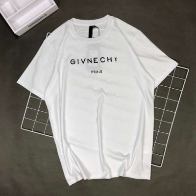 Givenchy 2019 Mm/Wm Crew - neck Cotton Short Sleeved T-shirt - 지방시 남자 크루넥 코튼 반팔티 Giv0104x.Size(xs - xl).화이트