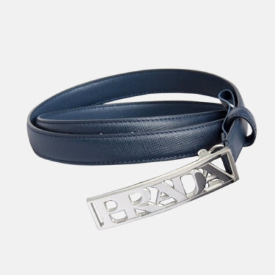 Prada 2019 Ladies Box Logo Business Leather Belt - 프라다 여성 신상 박스 로고 비지니스 레더 벨트 Pra0485x.Size(2.0cm).블루은장