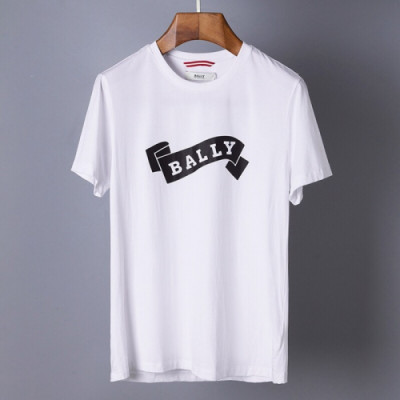 Bally 2019 Mens Printing Logo Cotton Short Sleeved T-shirt - 발리 남성 프린팅 로고 코튼 반팔티 Bly0069x.Size(m - 2xl).2컬러(블랙/화이트)