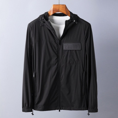 Fendi 2019 Mens Logo Casual Blouson - 펜디 남성 로고 캐쥬얼 블루종 Fen0145x.Size(m - 3xl).블랙