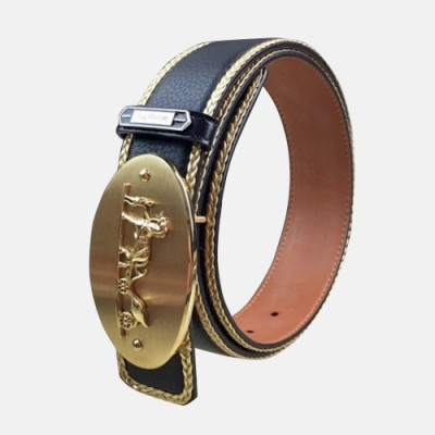 Hermes 2019 Mens Business Signature Logo Leather Belt - 에르메스 남성 비지니스 시그니처 로고 가죽 벨트 Her0180x.Size(3.8cm).블랙금장