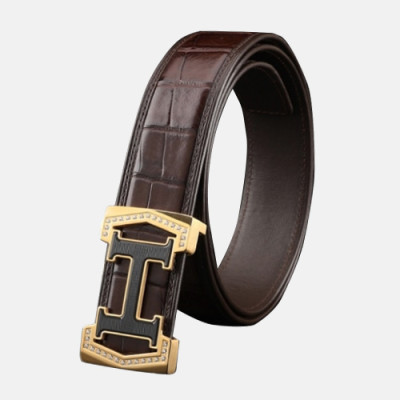 Hermes 2019 Mens Business Initial Logo Leather Belt - 에르메스 남성 비지니스 이니셜 로고 가죽 벨트 Her0182x.Size(3.8cm).2컬러(블랙은장/브라운금장)