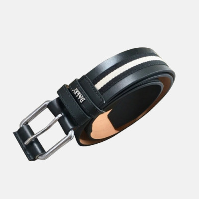 Bally 2019 Mens Classic Buckle Business Leather Bellt - 발리 남성 클래식 버클 비지니스 레더 벨트 Bly0070x.Size(3.5cm).블랙은장