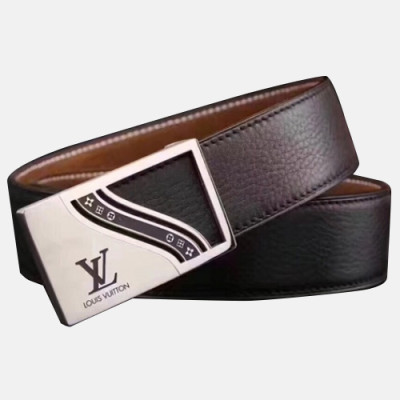 Louis vuitton 2019 Mens Box Initial Logo Leather Belt - 루이비통 남성 박스 이니셜 로고 버클 레더 벨트 Lou0765x.Size(3.5cm).2컬러(블랙은장/브라운금장)