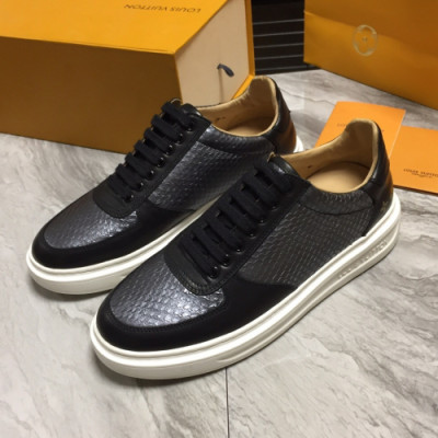 Louis Vuitton 2019 Mens Snake Leather Sneakers  - 루이비통 신상 남성 뱀가죽 스니커즈 Lou0909x.Size(240 - 270).블랙