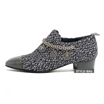 Chanel 2019 Women's Tweed Charm Loafer - 샤넬 여성 트위드 참 로퍼 Cnl0317x.Size(225 - 245).블랙