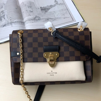 Louis Vuitton Saint Placide Chain Shoulder Bag,25cm - 루이비통 세인트 플라시드 체인 숄더백 N40110,LOUB1045 ,25cm,브라운+연베이지