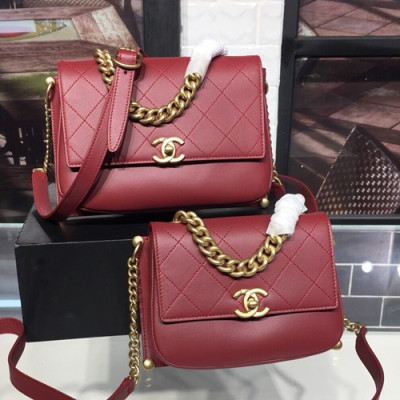 Chanel Women Chain Shoulder Bag,20/24CM - 샤넬 여성용 체인 숄더백 CHAB0586,20/24CM,레드(금장)