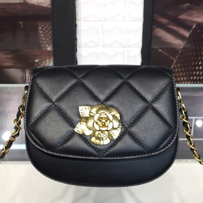 Chanel Chain Leather Shoulder Cross Bag, 17CM - 샤넬 체인 레더 숄더 크로스백,CHAB0605,17CM,블랙