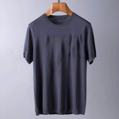 Ermenegildo Zegna  2019 Mens Business Short Sleeved T-shirt - 에르메네질도 제냐 남성 비지니스 반팔티 Zeg0084x.Size(m - 3xl).2컬러(블랙/네이비)