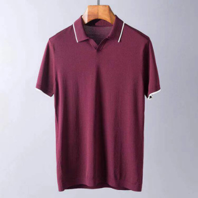 Dior 2019 Mens Business Polo Cotton Short Sleeved T-shirt - 디올 남성 비지니스 폴로 코튼 반팔티 Dio0145x.Size(m - 3xl).4컬러(블랙/버건디/그린/그레이)