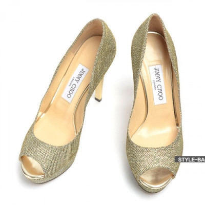 Jimmy-Choo 2019 Ladies Metallic Open-to Pumps - 지미츄 여성 메탈릭 오픈토 펌프스 Jim0025x.Size(225 - 245).골드