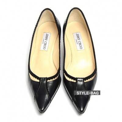 Jimmy-Choo 2019 Ladies Lace Leather Pumps - 지미츄 여성 레이스 레더 펌프스 Jim0026x.Size(225 - 245).블랙