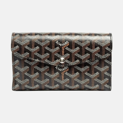 Goyard 2019 Womens Goyadin Long Purse - 고야드 여성 고야딘 장지갑 Goy001x.Size(17.5cm).블랙