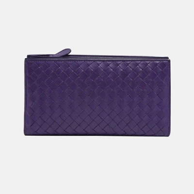 Bottega Veneta 2019 Womens Intrecciato Continental Long Wallet - 보테가베네타 여성 인트레치아토 장지갑 Bot0055x.Size(19cm).퍼플