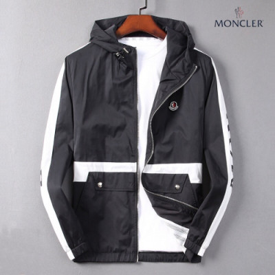 Moncler 2019 Mens Patch Logo Casual Jacket - 몽클레어 남성 패치 로고 캐쥬얼 자켓 Moc0463x.Size(m - 3xl).블랙