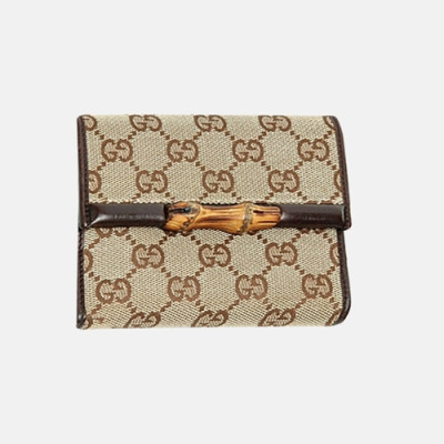 Gucci 2019 Womens Ophidia GG Jacquard Bamboo Middle Wallet 112521 - 구찌 여성 오피디아 GG 자카드 뱀부 중지갑 Guc0936x.Size(12cm).다크브라운