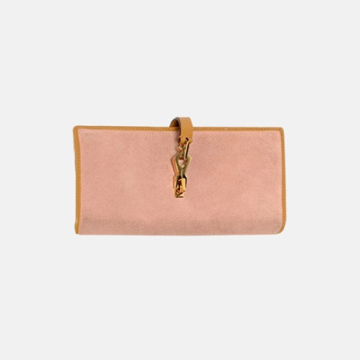 Gucci 2019 Womens Suede Long Purse - 구찌 여성 스웨이드 장지갑 Guc0938x.Size(19cm).인디어핑크