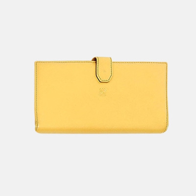 Loewe 2019 Womens Nappa Long Purse - 로에베 여성 나파 장지갑 Loe0041x.Size(19cm).옐로우