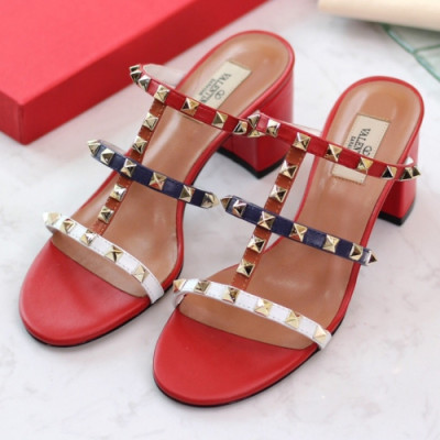 Valentino 2018 Ladies Rockstud Strap Sandal - 발렌티노 여성 락스터드 스트랩 샌들 Val0168x.Size(225 - 250).레드