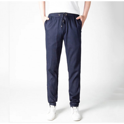 Ermenegildo Zegna 2019 Mens Casual Logo Training Pants - 에르메네질도 제냐 남성 캐쥬얼 로고 트레이닝 팬츠 Zeg0087x.Size(30 - 40).2컬러(네이비/블랙)