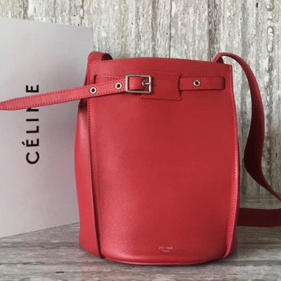 Celine Leather Bigbag Bucket Shoulder Bag,25CM - 셀린느 레더 빅백 버킷 숄더백 ,55428-3,25CM,레드