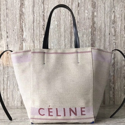 Celine Canvas Tote Shoulder Shopper Bag,31CM - 셀린느 캔버스 토트 숄더 쇼퍼백 ,2206-2,31CM,퍼플