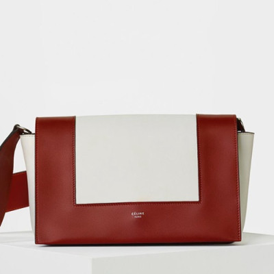 Celine Leather Frame Shoulder Bag,25CM - 셀린느 레더 프레임 여성용 숄더백 ,43343-14,25CM,화이트