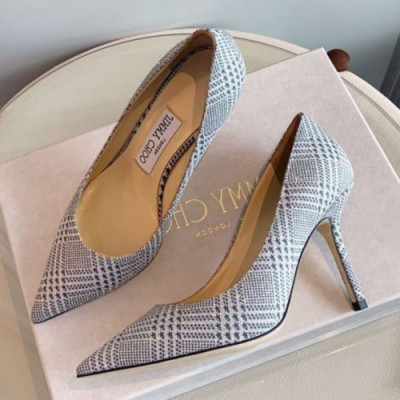 Jimmy Choo 2019 Ladies Love Glitter Jacquard Pumps - 지미츄 여성 러브 글리터 자카드 펌프스 Jim0040x.Size(225 - 250).블랙