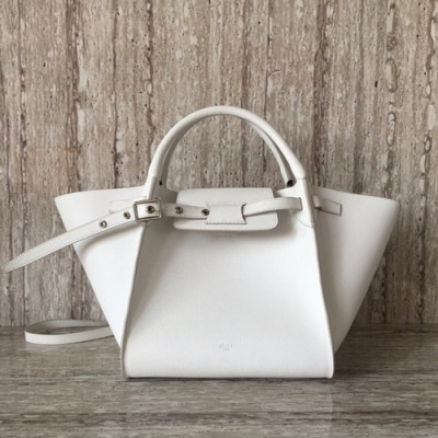 Celine Tote Shoulder Bag,26CM - 셀린느 레더 토트 숄더백 ,55426-5,26CM,화이트