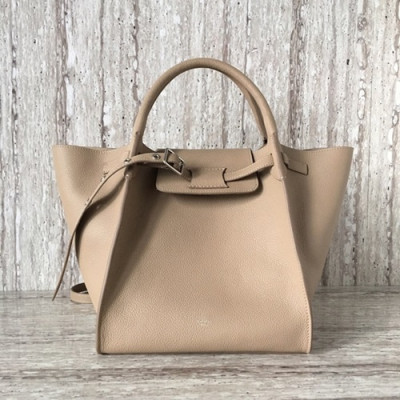 Celine Tote Shoulder Bag,26CM - 셀린느 레더 토트 숄더백 ,55426-7,26CM,베이지