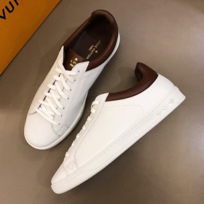 Louis Vuitton 2019 Mens Business Lambskin Logo Sneakers  - 루이비통 남성 비지니스 램스킨 로고 스니커즈 Lou0966x.Size(240 - 270).화이트