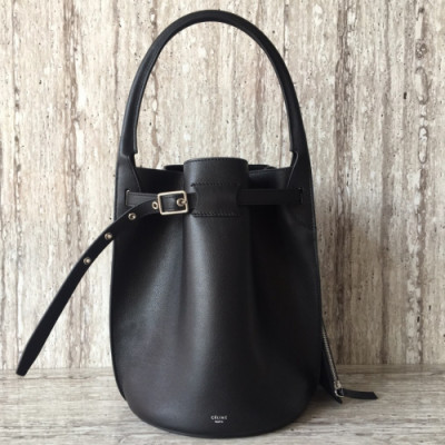 Celine 2019 Leather Bigbag Bucket Tote Bag,30CM - 셀린느 2019 레더 빅백 버킷 토트백 ,55427-2,30CM,블랙