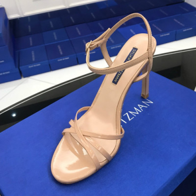 Stuart Weitzman 2019 Womens Patent Strap Sandal - 슈트어트 와이츠먼 여성 페이던트 스트랩 샌달 Stu003x.Size(225 - 245).베이지